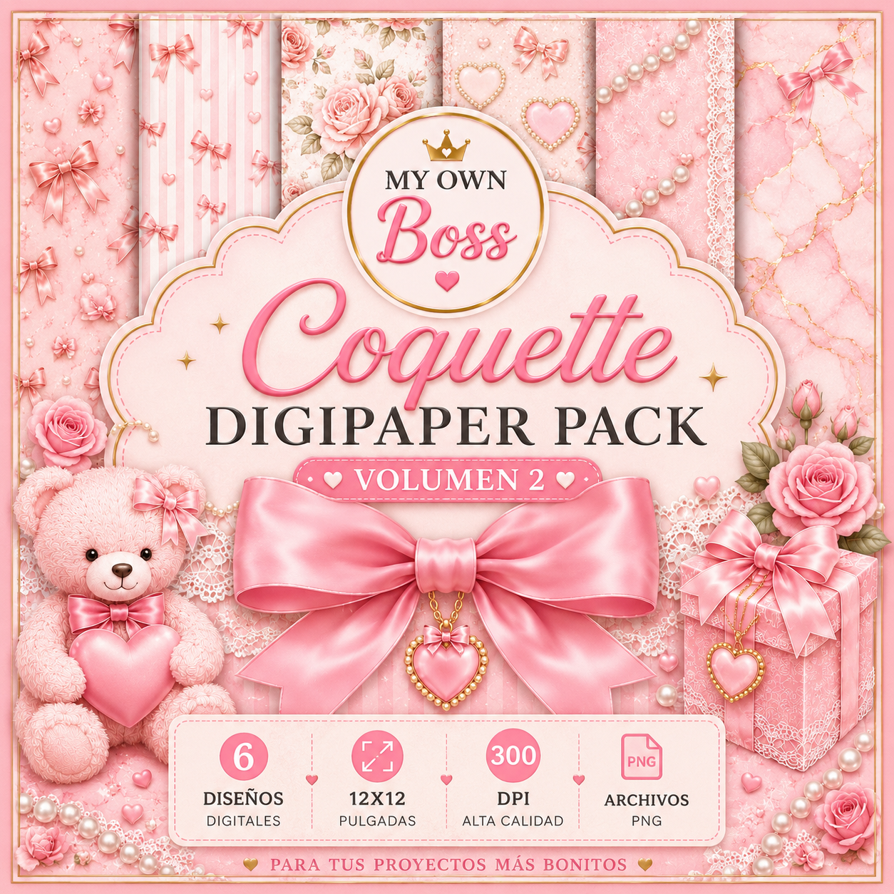 Coquette Digipapers Vol.2