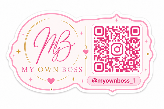 Sticker Personalizado con Logo + Código QR