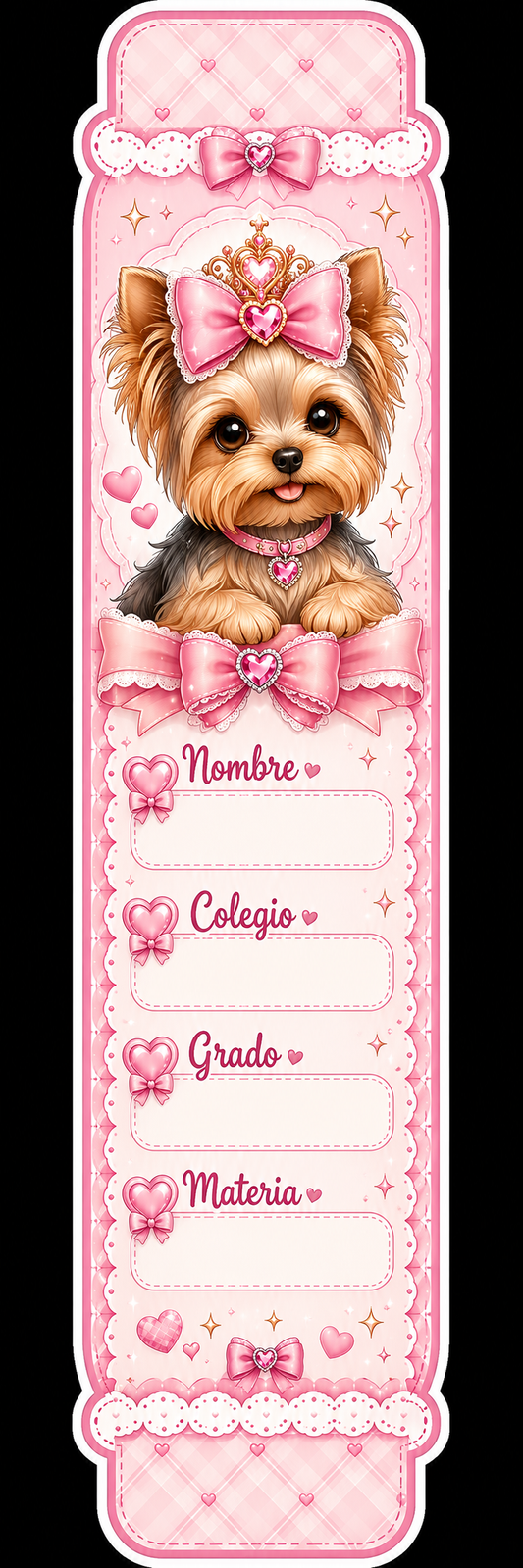 Franja Vertical Personalizada para Libretas